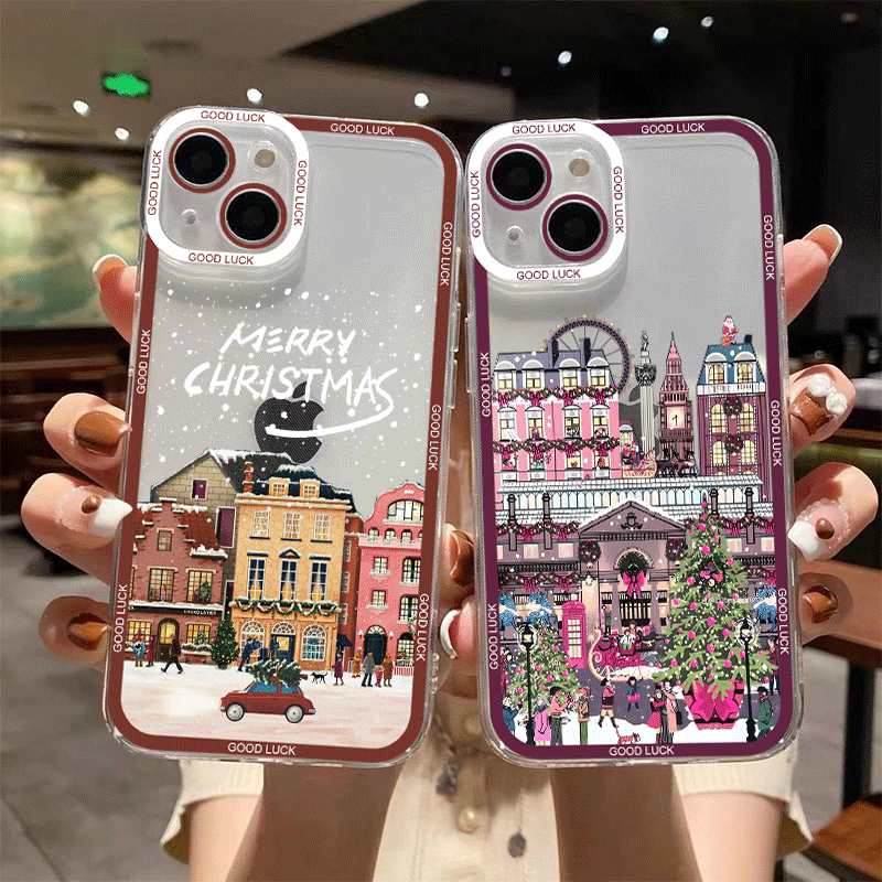 Xiaomi Phone Accessories - Winter Neujahr Weihnachten Straßenlandschaft Handyhülle für