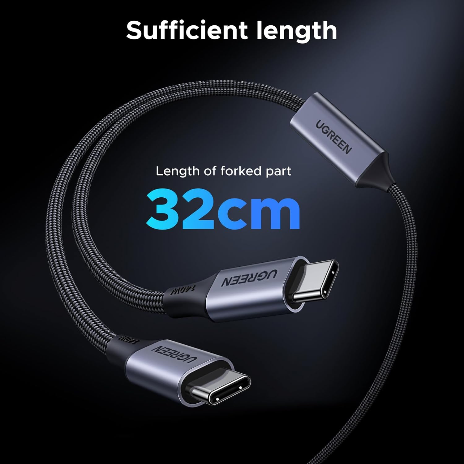 Fast Charging Cable - UGREEN 140 W USB-C-Kabel, 5 Fuß