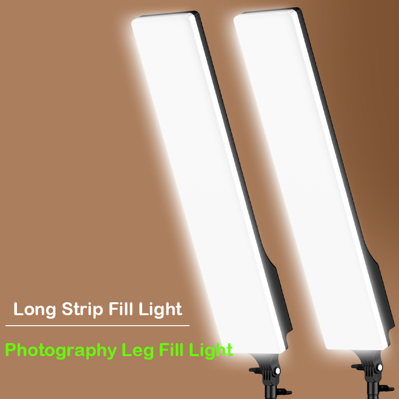Led Strip Selfie - 58CM Dreifarbige LED-Videoleuchten Fotografie-Beleuchtungsstreifen Selfie-Licht Studiolampe