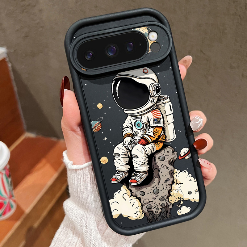 Google Pixel 8A - Cartoon-Astronauten-Print TPU-Handyhülle für Google Pixel 10