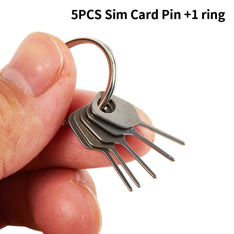 Sim Card Tool - 5 Stück SIM-Karten-Auswurfstift-Set: Nadel für SIM-Kartenhalter,