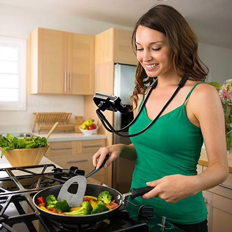 Neck Hanging Phone Holder - Flexibler Handyhalter zum Umhängen, Lazy-Necklace-Halterung, 360-Grad-Telefonhalter