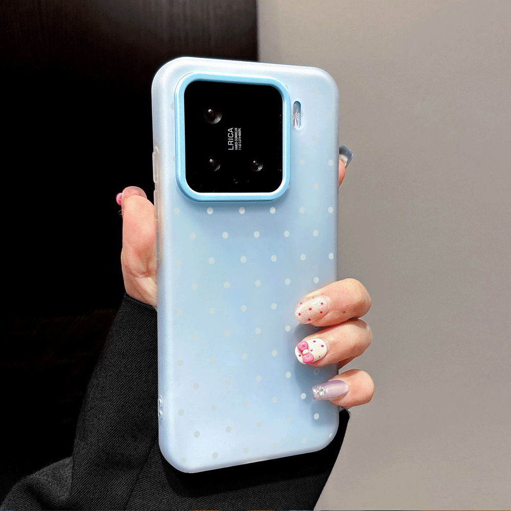 Entzückende Hellblaue Polka-Do – Xiaomi Phone Accessories Bewertung und Preis