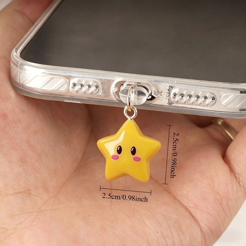 Niedlicher 3D Gelber Stern Sta – Yellow Phone Accessories Bewertung und Preis