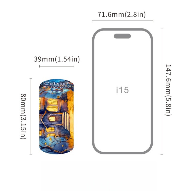 6-Rollen-Set – 8 cm x 200 cm,  – Phone Accessories Background Bewertung und Preis