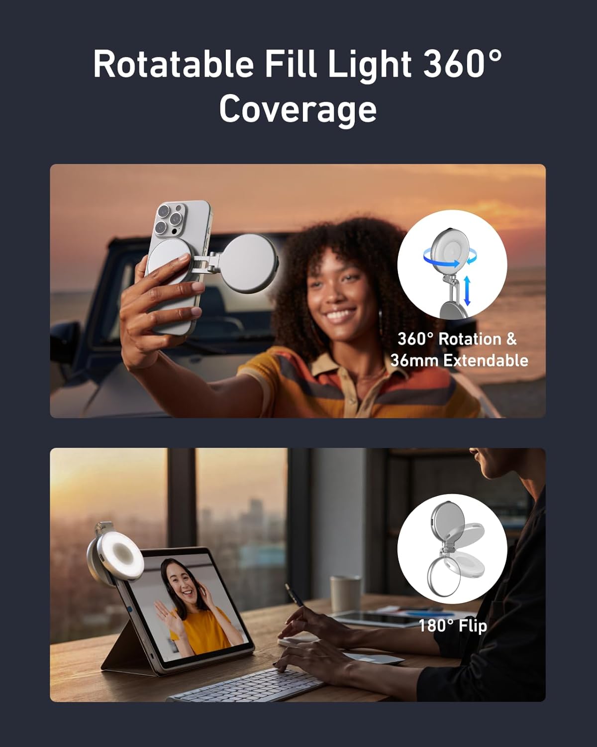 Magnetisches Selfie-Licht-Set  – Phone Accessories Kit Bewertung und Preis