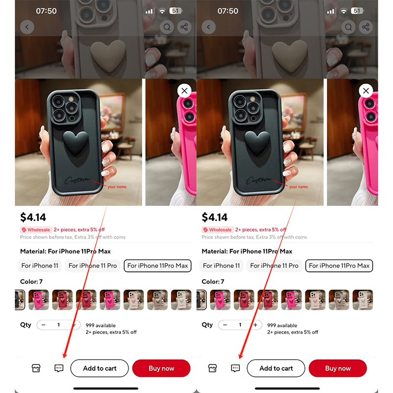 Personalisierte, süße Herz-Hül – Phone Accessories Names Bewertung und Preis