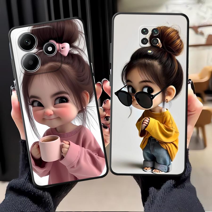 Cartoon-Mädchen-Muster Handyhü – Xiaomi Phone Accessories Bewertung und Preis