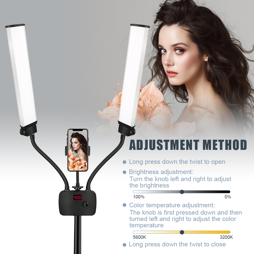 Doppelarm-LED-Fotostudio-Beleu – Led Strip Selfie Bewertung und Preis