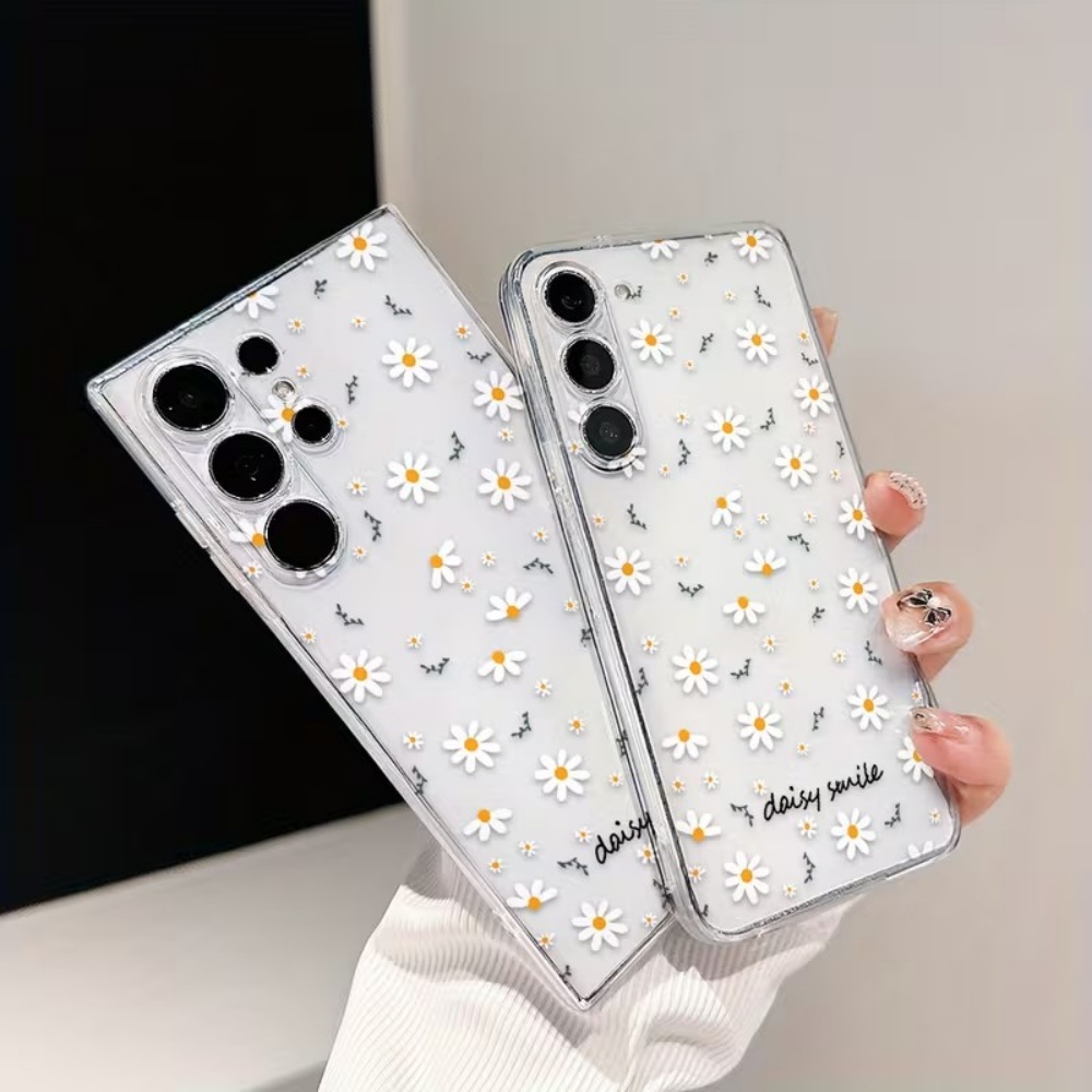 Gelb-weiße Gänseblümchen-Handy – Yellow Phone Accessories Bewertung und Preis