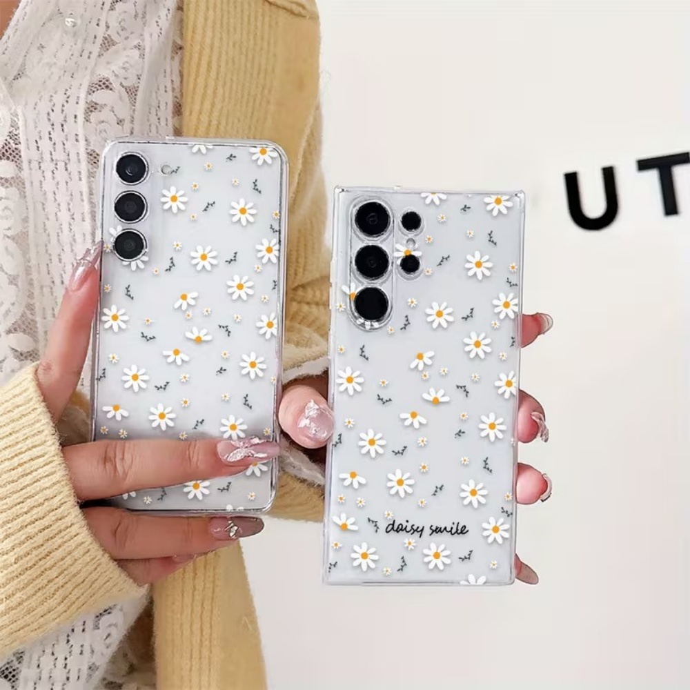 Gelb-weiße Gänseblümchen-Handy – Yellow Phone Accessories Bewertung und Preis
