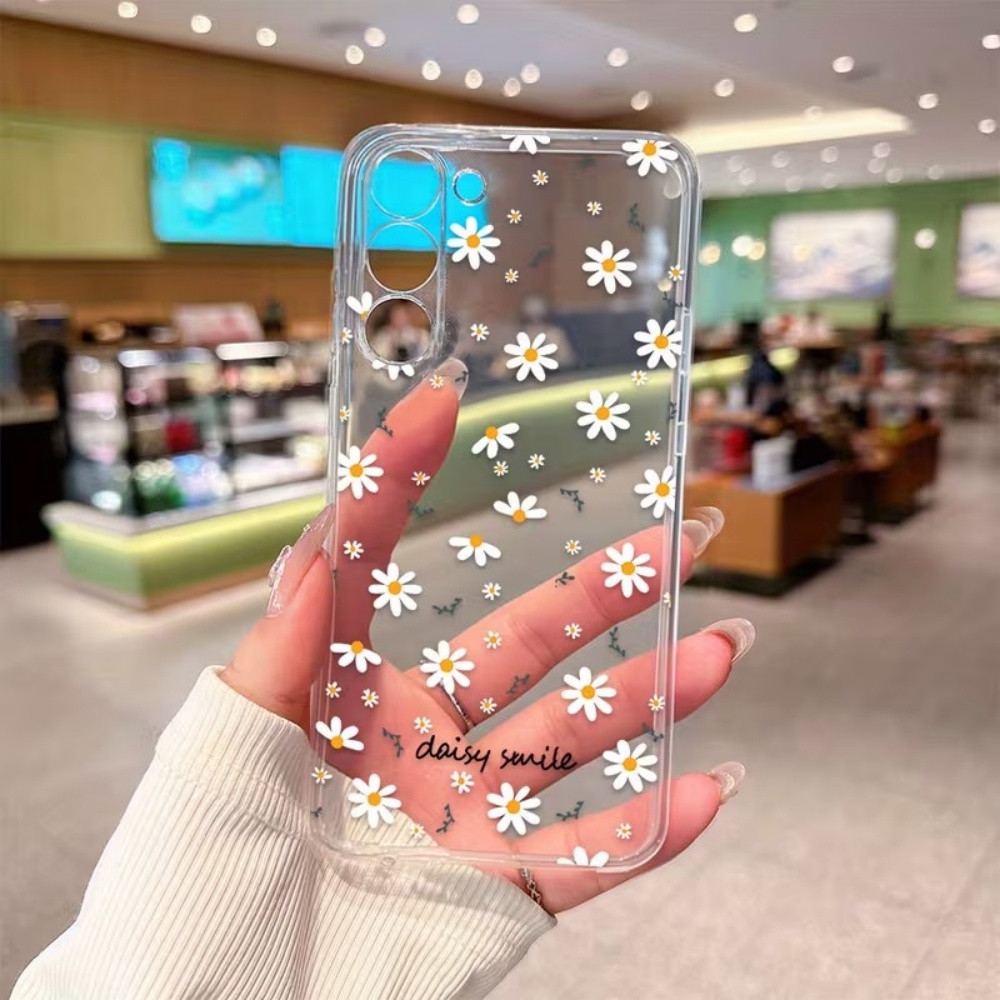 Gelb-weiße Gänseblümchen-Handy – Yellow Phone Accessories Bewertung und Preis